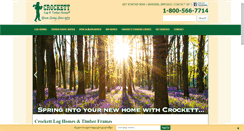 Desktop Screenshot of crockettloghomes.com